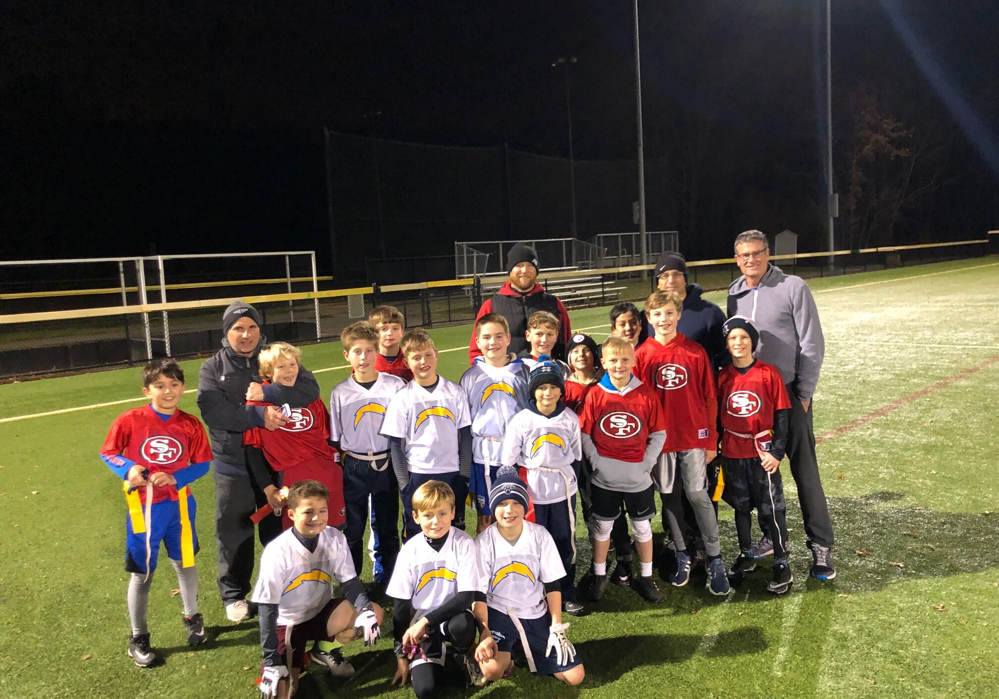 Our flag players during a field session